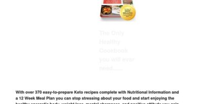 The Ketosis Cookbook with Over 370 Amazing – Easy to Make Keto Recipes in 16 Categories |