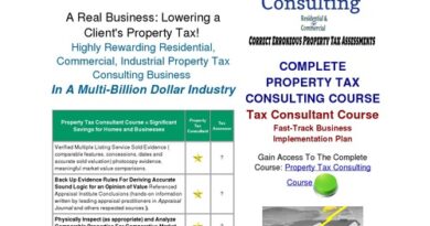 Deliver Correct Real Estate Market Valuation and Property Tax Appeal Course for Residential and Business Real Estate