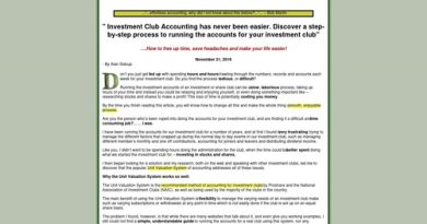 Easy Accounting for Investment Clubs