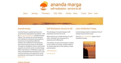 Ananda Marga: Meditation, yoga and social service