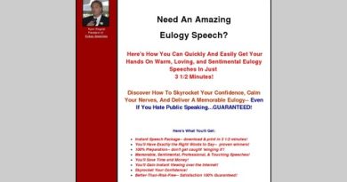 Eulogy Speeches – Pre-Written Eulogy Speeches