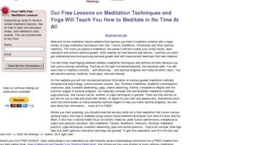 Meditation techniques and guided lessons that teach you how to meditate